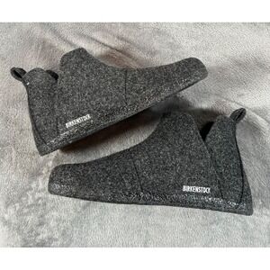 Birkenstock Men's Andermatt Anthracite Wool Slipper Booties Size 43 EU/ 10 US